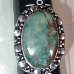 Vintage Sterling Silver Ring with Turquoise Stone/Southwest Style